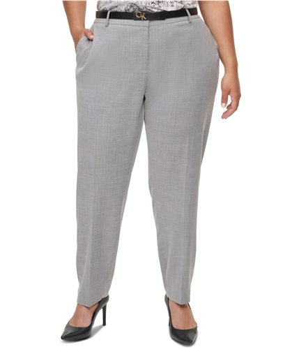 Calvin Klein Womens Wear To Work Casual Trouser Pants gray 14W/29