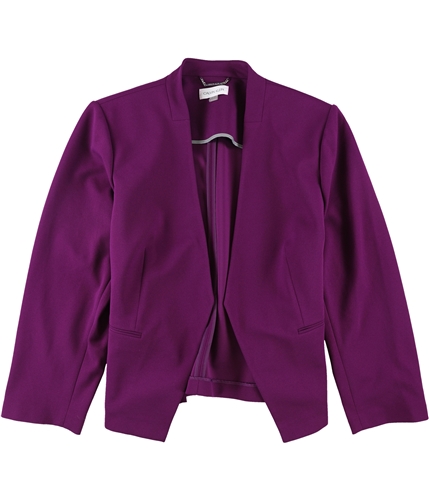 Calvin Klein Womens Cropped Blazer Jacket darkpurple 16W