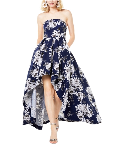 Speechless Womens Floral Gown Dress navy 7
