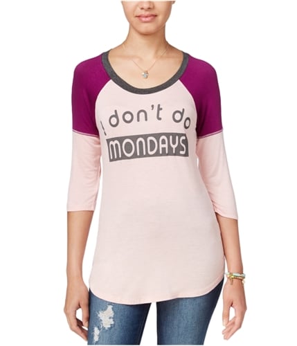 Rebellious One Womens Mondays Graphic T-Shirt blushdp M