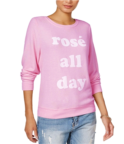 Dream Scene Womens Cotton Rose All Day Sweatshirt blsm XS