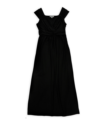 NY Collection Womens Sleeveless Maxi Dress black M
