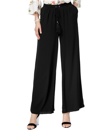 NY Collection Womens Palazzo Culotte Pants black M/32