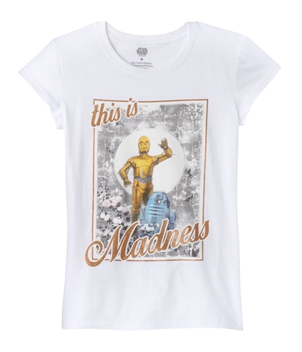 Star Wars Girls C-3PO And R2-D2 Graphic T-Shirt white L