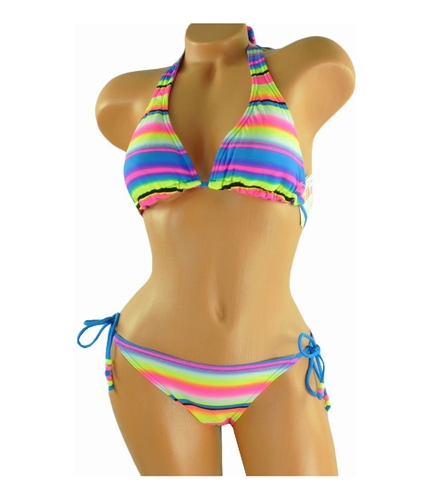Billabong Womens Reversible Beaded Side-tie 2 Piece Bikini npnpink S