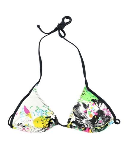 Local Motion Womens Geo-Color Bikini Swim Top mul XS