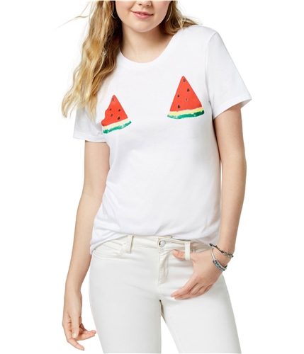 Carbon Copy Womens Watermelon Graphic T-Shirt white S