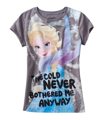 Disney Girls The Cold Never Bothered Me Graphic T-Shirt smn L