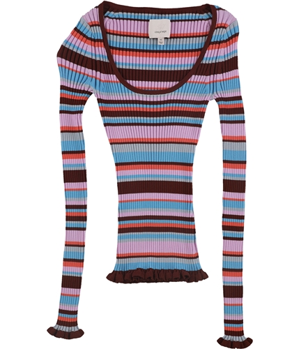 Cinq A Sept Womens Striped Pullover Sweater assorted XS