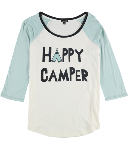 Cozy Zoe Womens Happy Camper Pajama Sleep T-shirt mint S