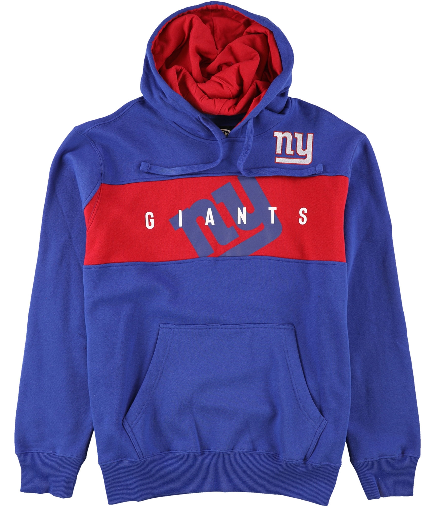 G-III Sports Mens NY Giants Hoodie Sweatshirt, Blue, Large