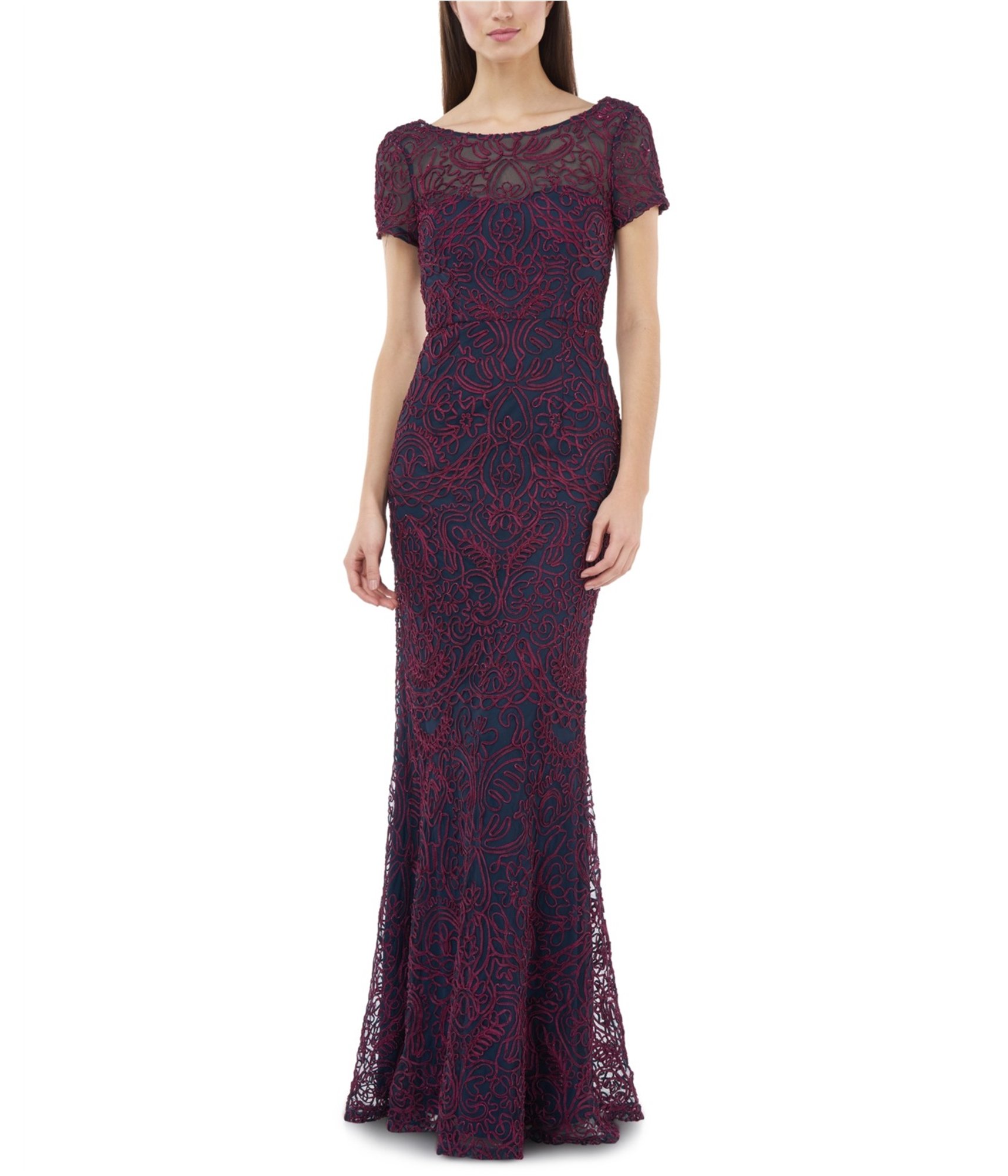 JS Collections Womens Soutache Mermaid Gown Dress - Picture 2 of 3