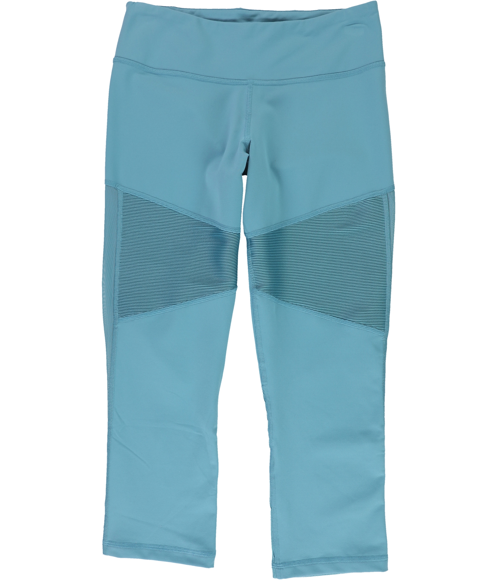 Reebok Womens Cardio Lux 3/4 Length Compression Athletic Pants, Blue, Small