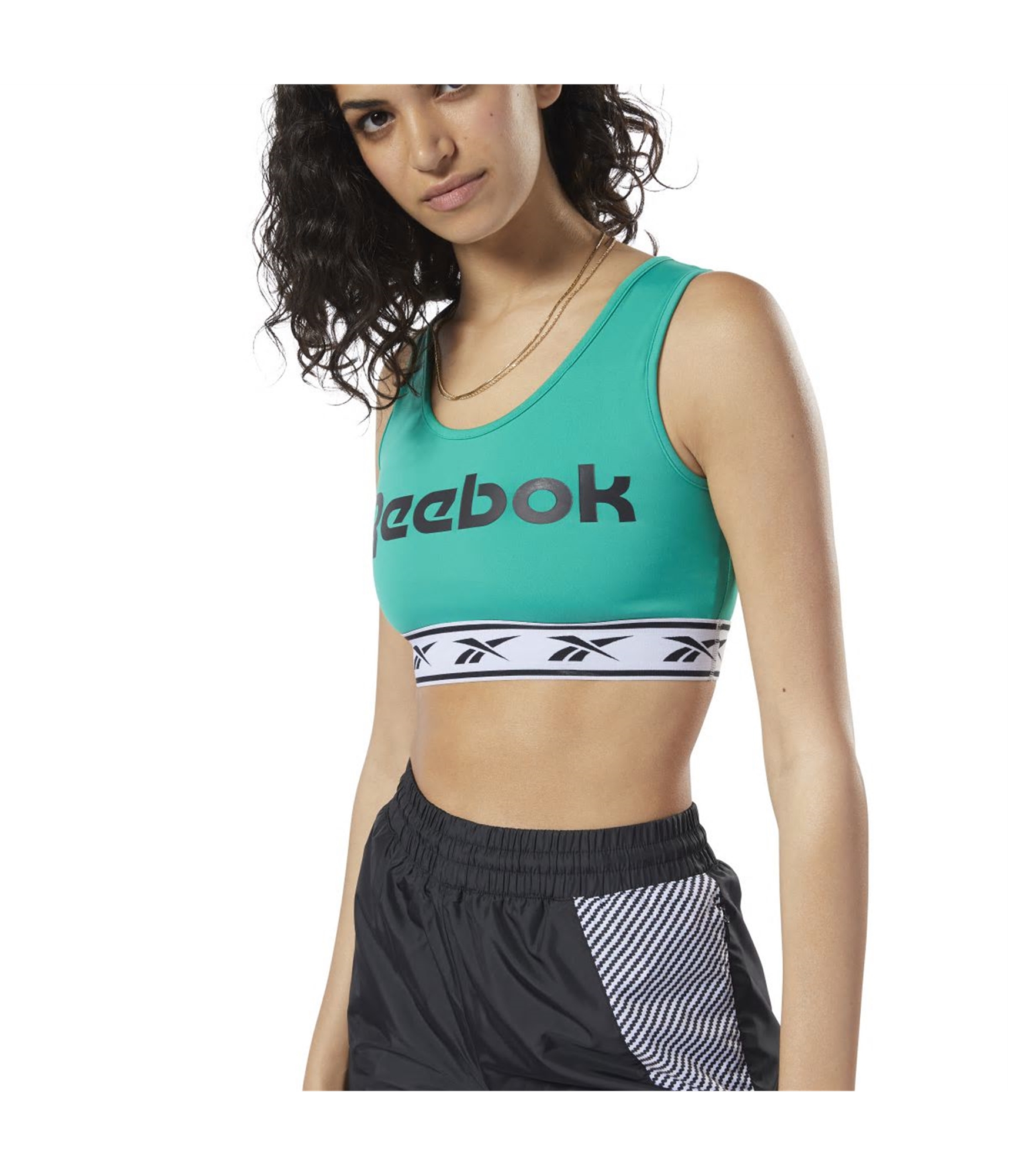 Спортивный бюстгальтер с логотипом Reebok для женщин