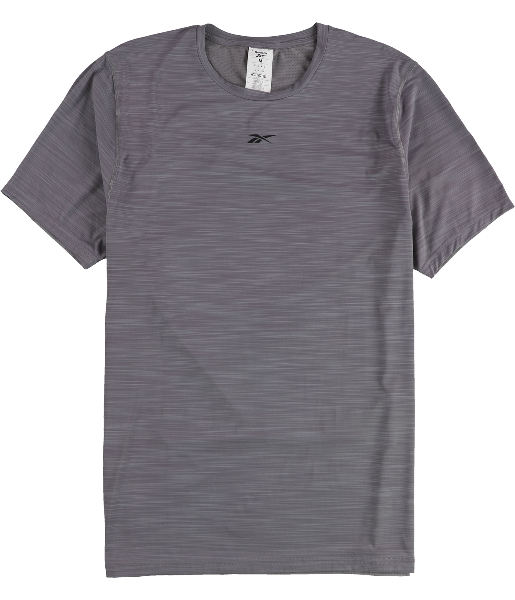 Мужская футболка Reebok Techstyle Solid Move Basic, серая, Средний размер