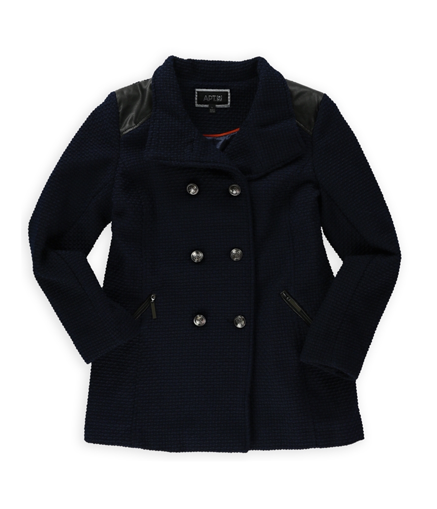 Apt. 9 Womens Boucle' Double Breasted Military Jacket - Picture 3 of 4