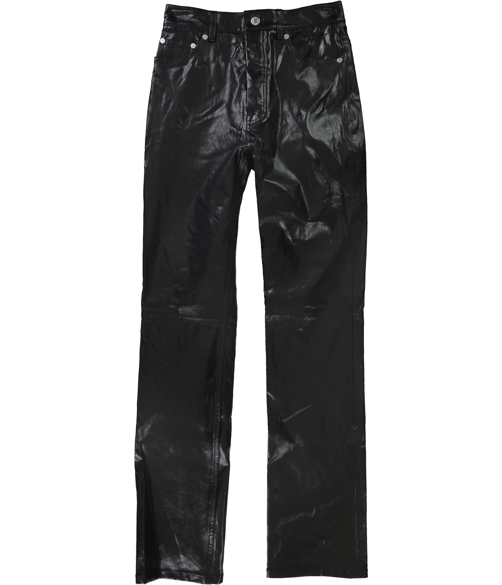 Женские лакированные повседневные брючные брюки Helmut Lang