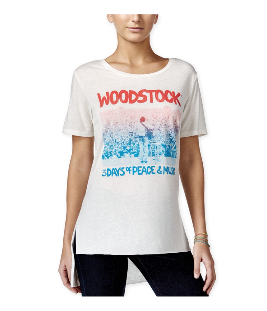 Гибридная женская футболка с графическим принтом Woodtock Hi-Lo