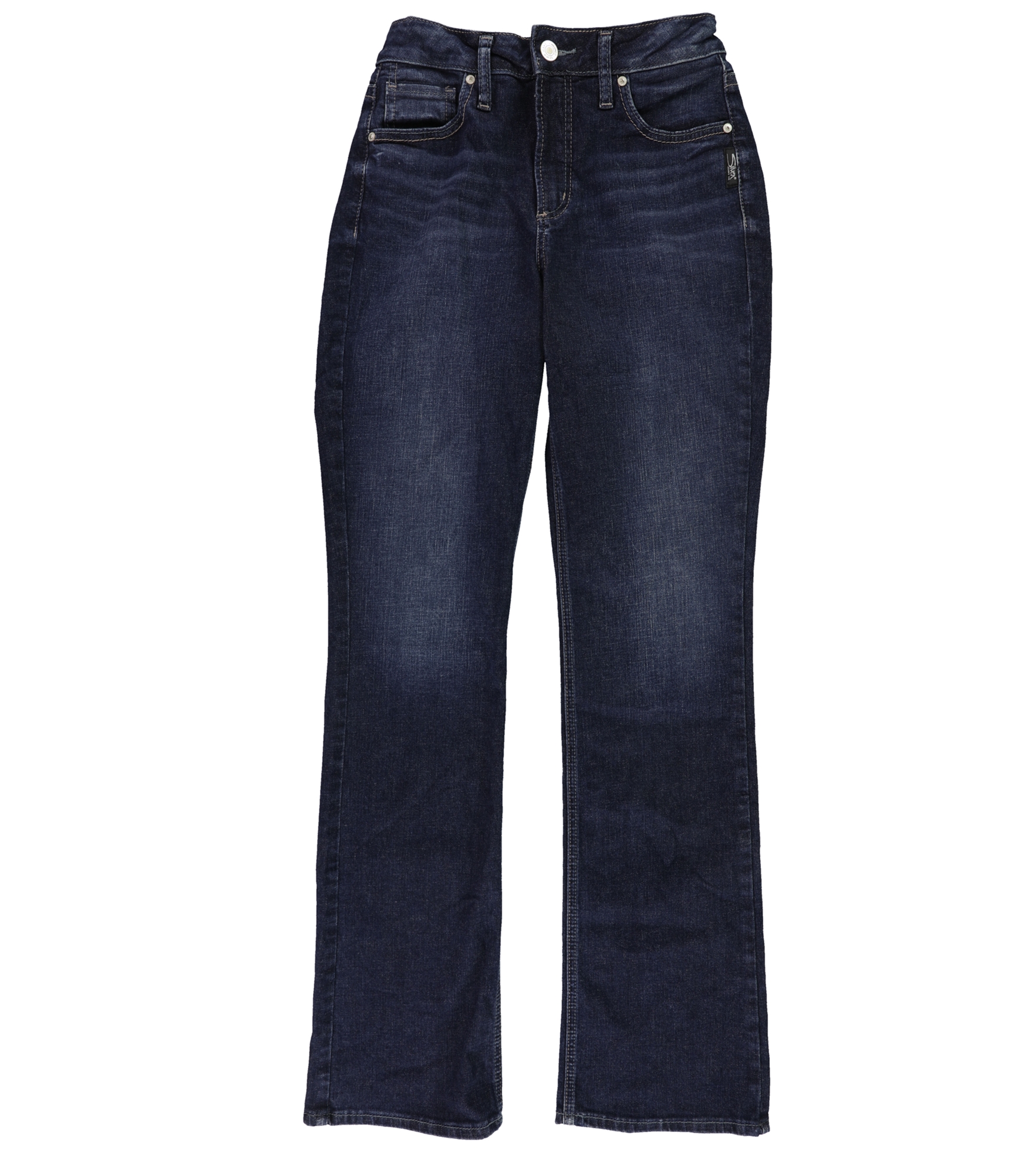Серебристые джинсы Женские Avery Slim Bootcut Boot Cut Jeans