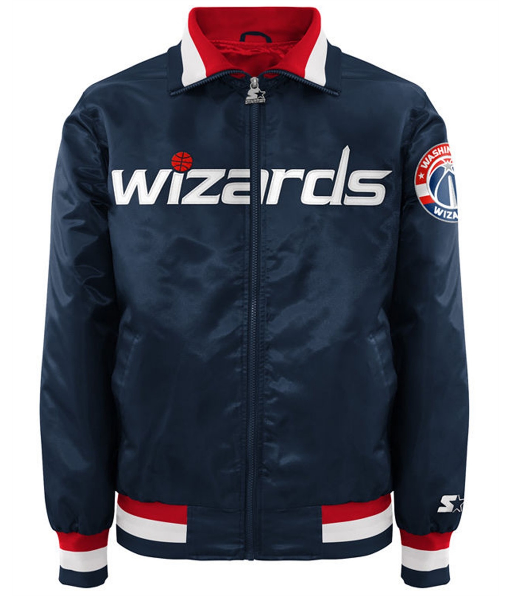 STARTER Mens Washington Wizards Varsity Jacket