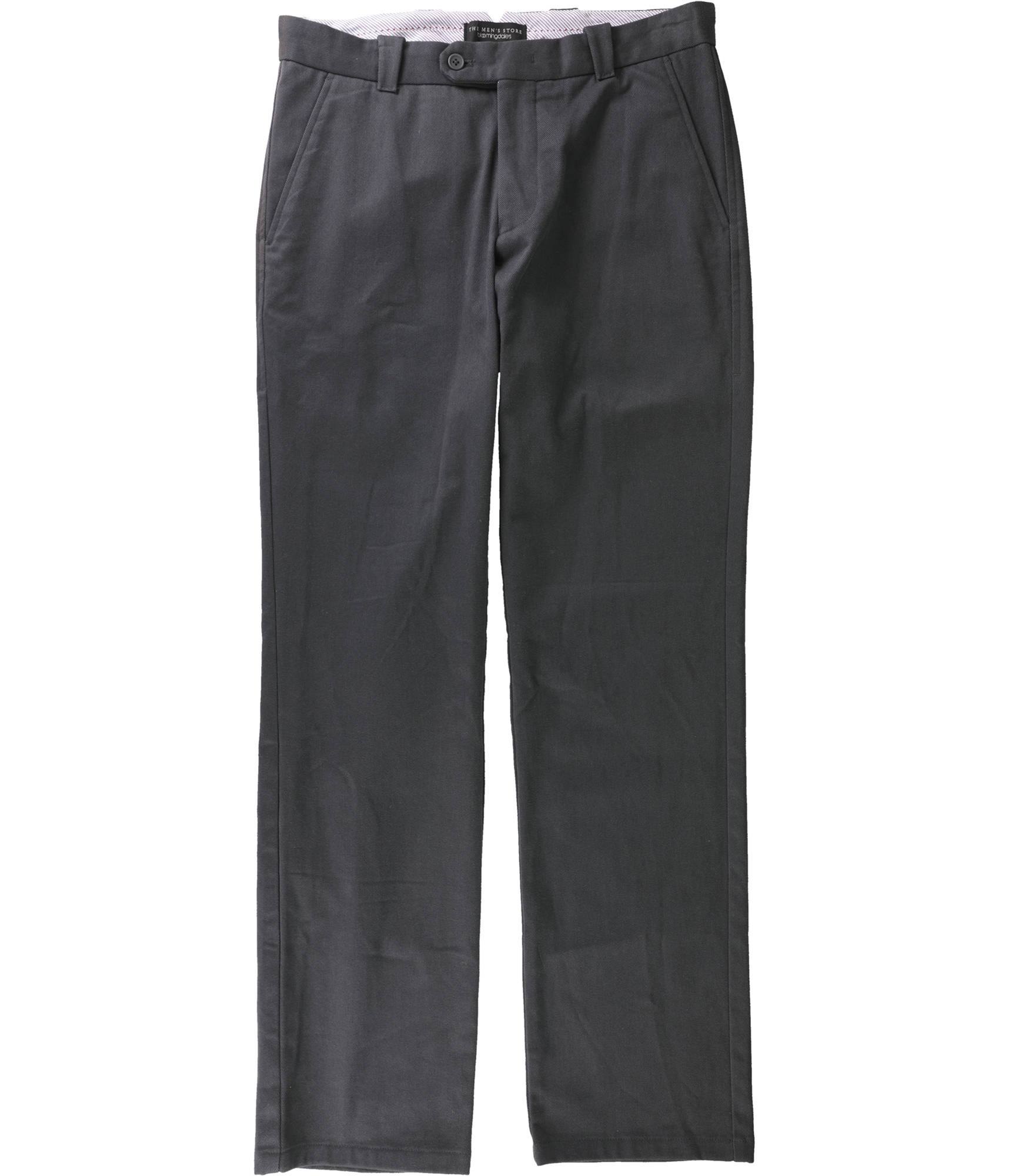 The Mens Store Мужские повседневные брюки-чино из саржи, серые, 32W x 34L