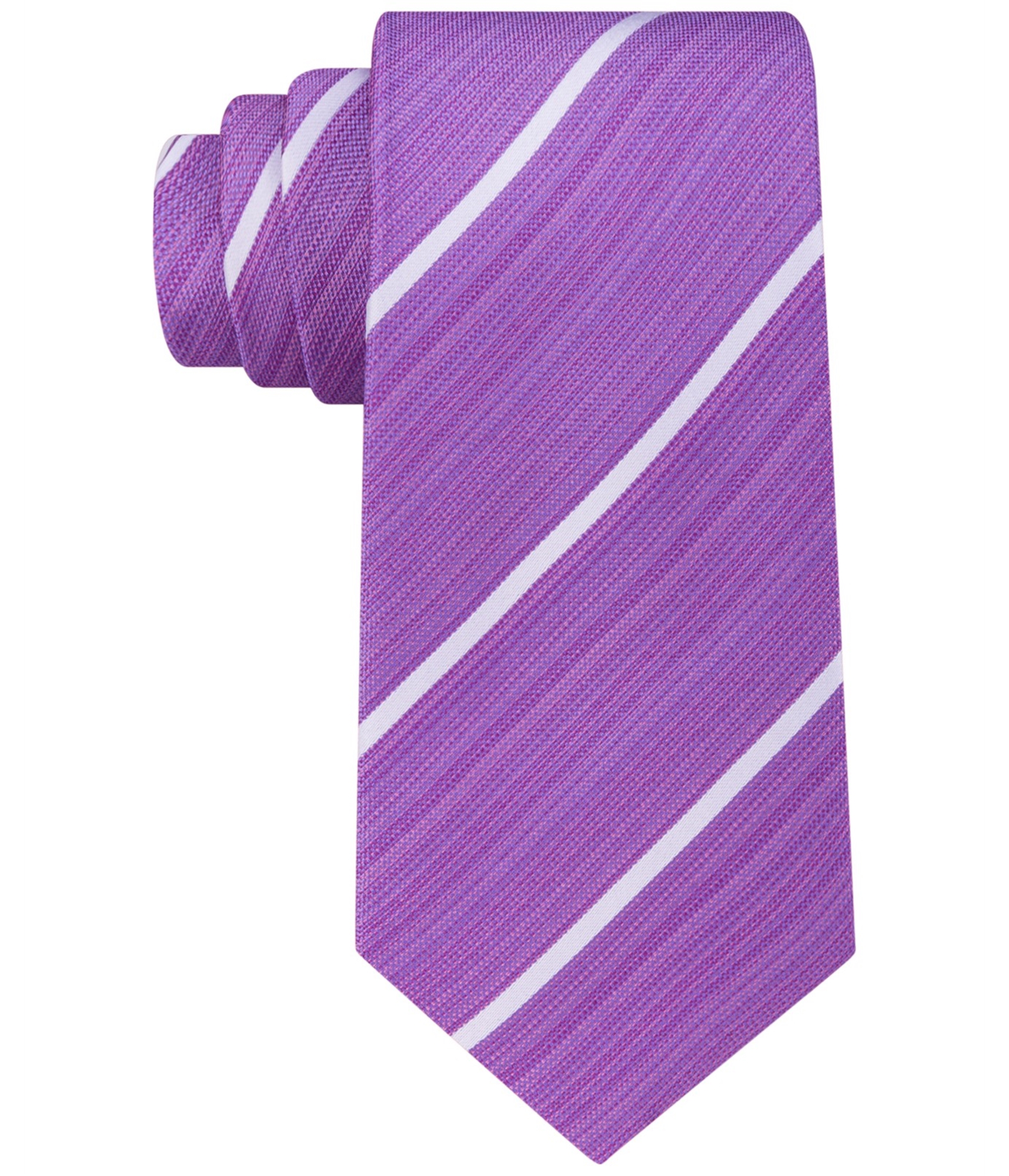 Kenneth Cole Mens Stripe Self-tied Necktie - Picture 2 of 3