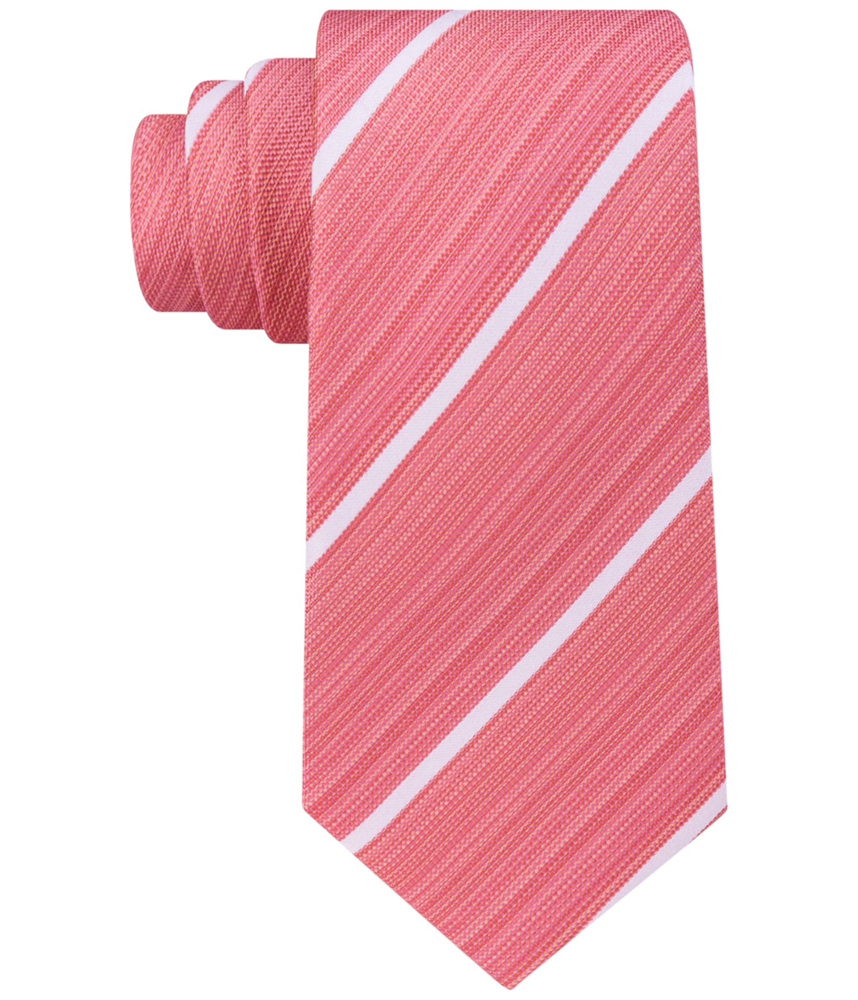 Kenneth Cole Mens Stripe Self-tied Necktie - Picture 3 of 3