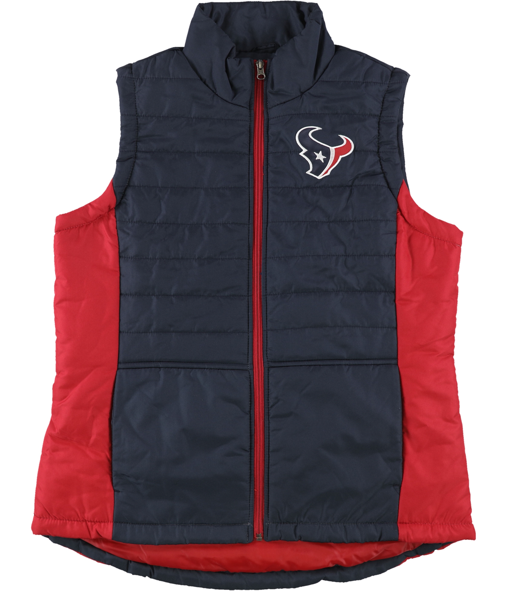 NFL Womens Houston Texans Puffer Vest, Blue, Large