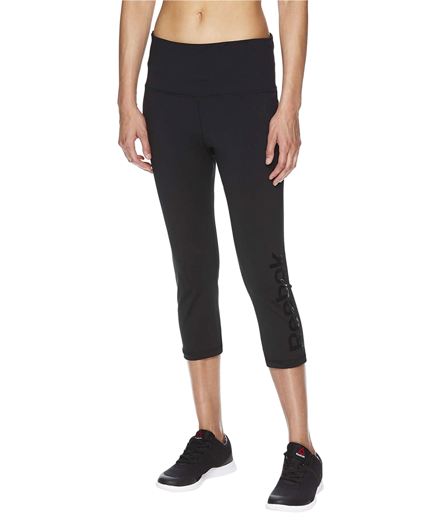 Reebok Donna Highrise Capri Compressione Atletico vente Pants