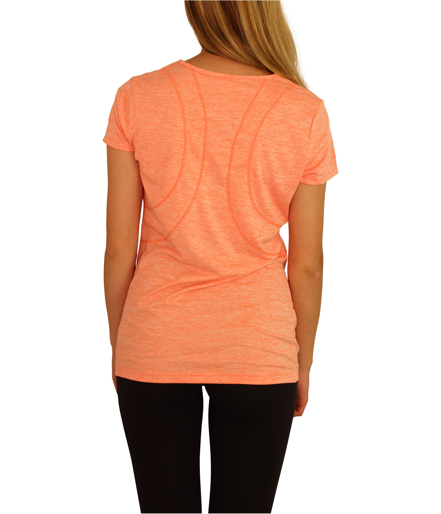 Reebok Womens Poly Marled Basic T-Shirt