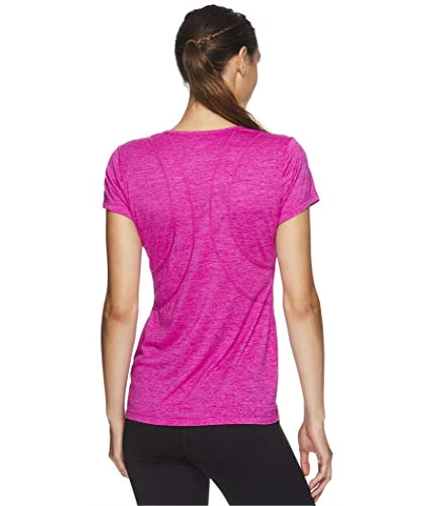 Reebok Womens Poly Marled Basic T-Shirt