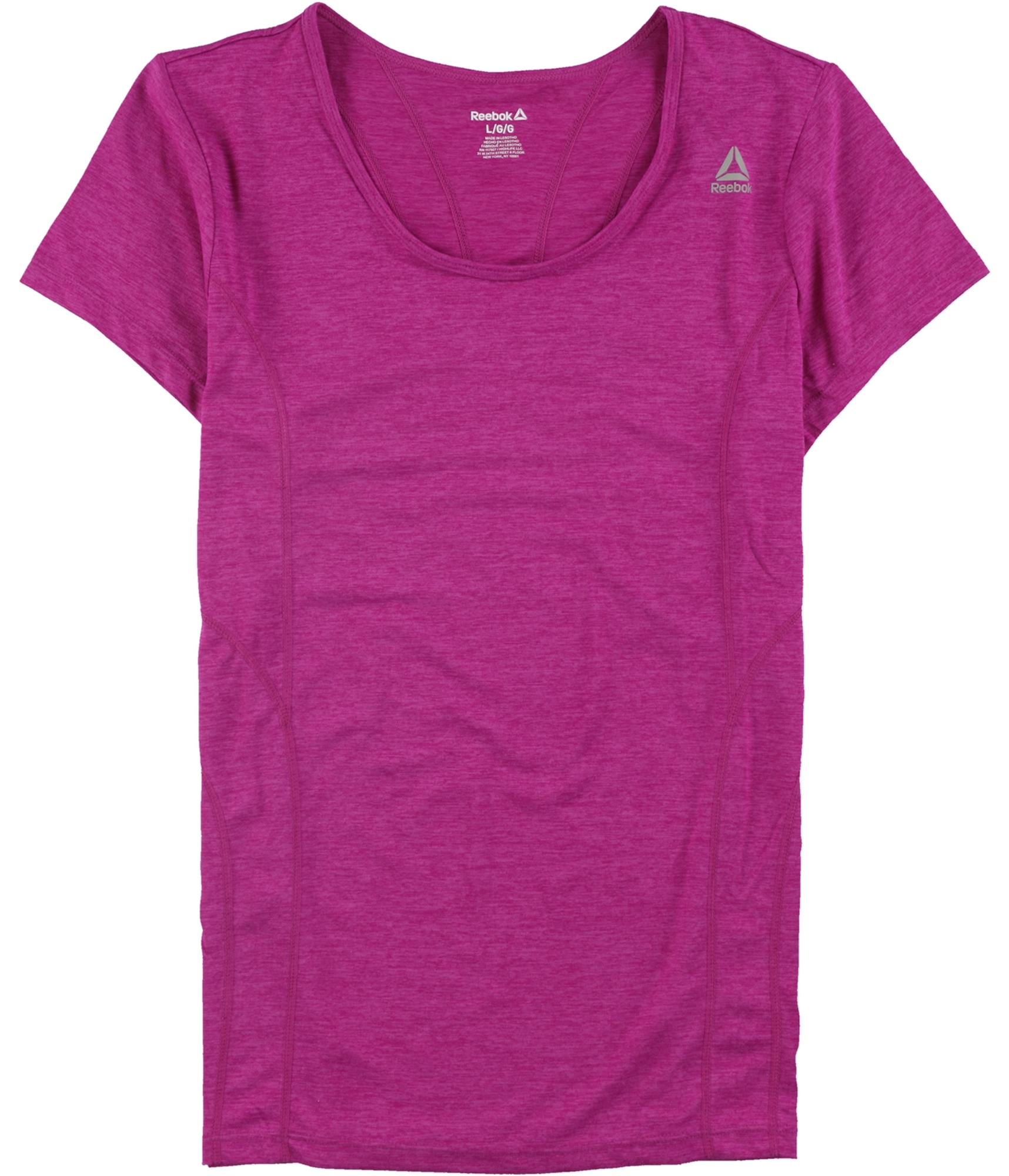 Reebok Womens Poly Marled Basic T-Shirt