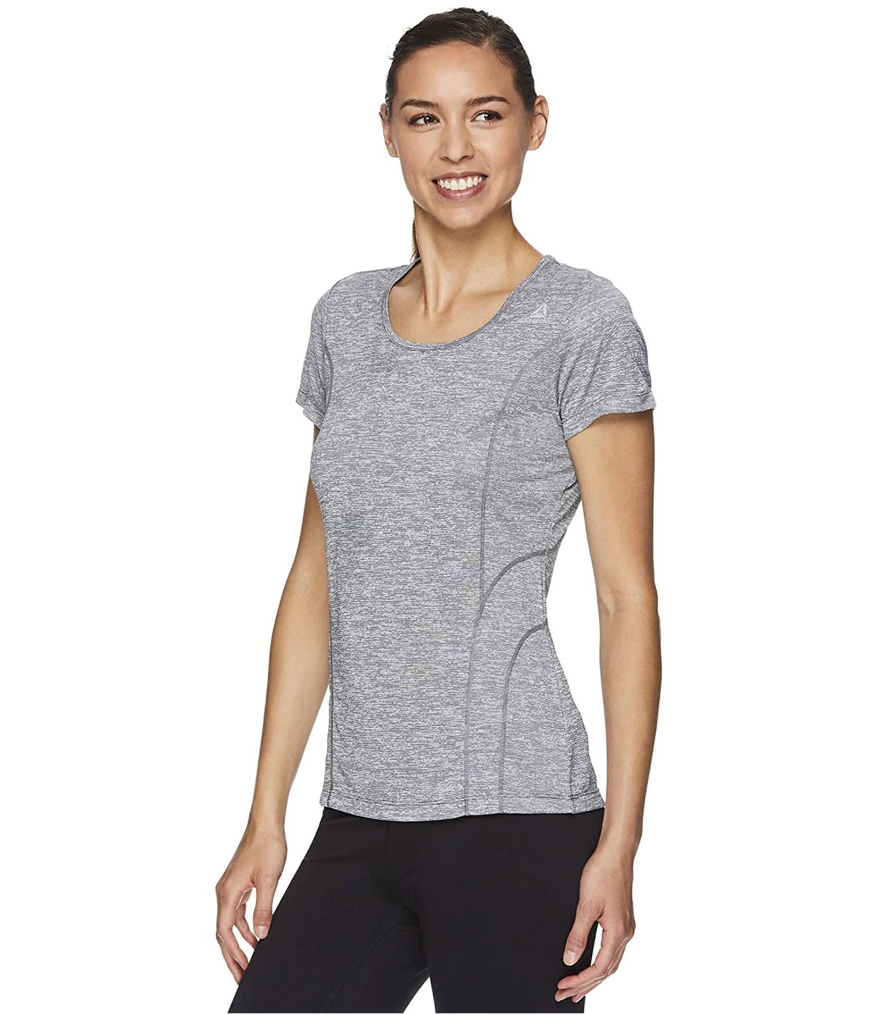 Reebok Womens Two Tone Basic T-Shirt