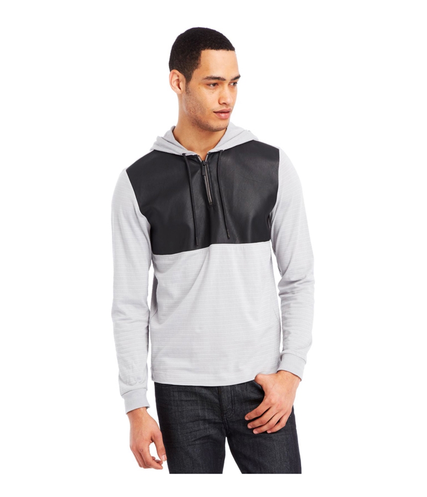 Мужская толстовка с капюшоном из искусственной кожи Kenneth Cole