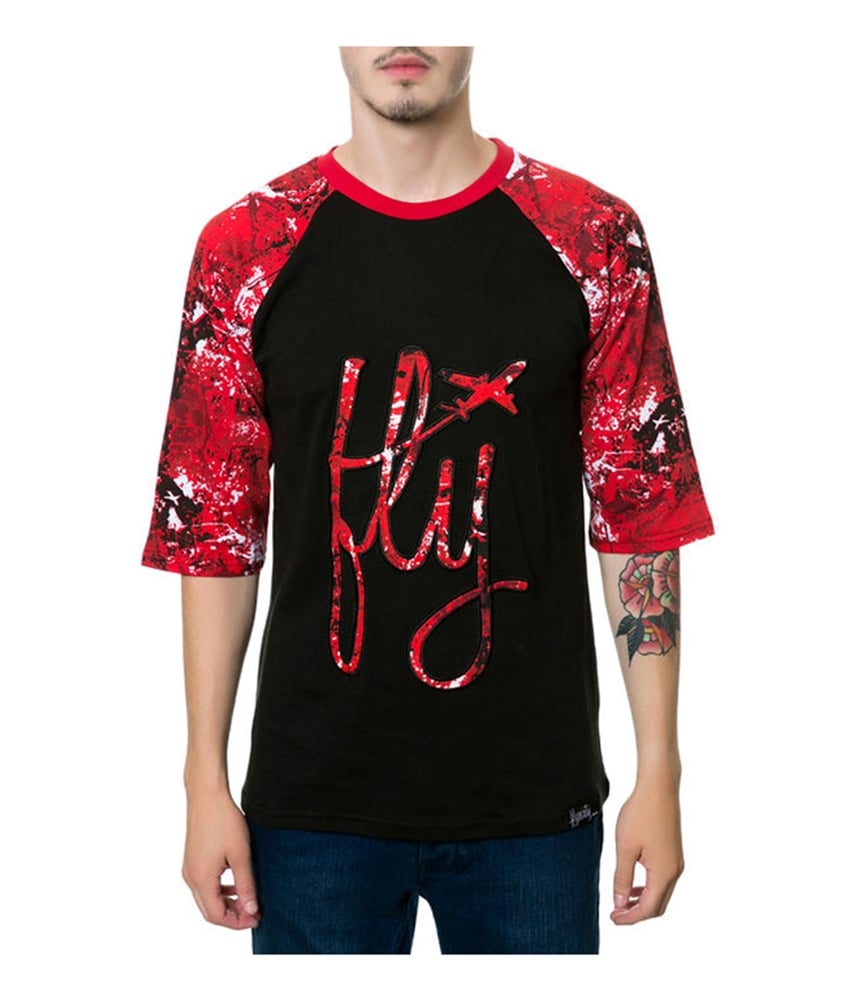 Мужская футболка с графическим принтом Max Raglan от Fly Society Mens