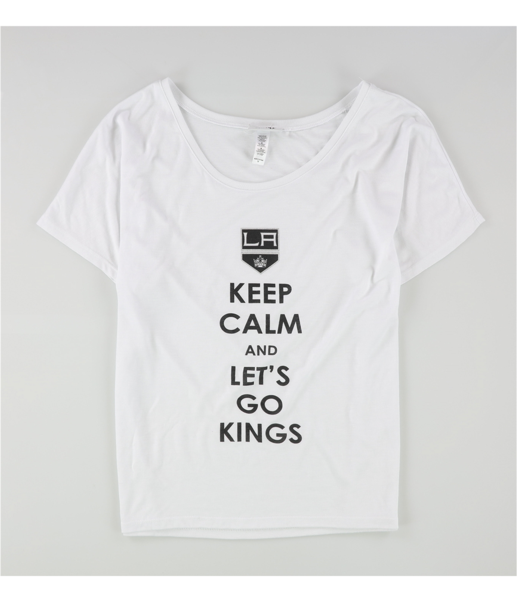 Стильная женская футболка Keep Calm And Lets Go Kings с графическим принтом